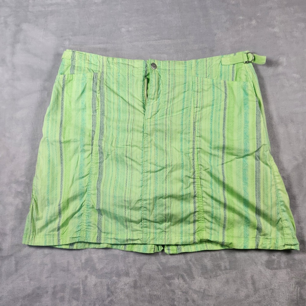 Fresh Produce Lime Green Skort Cruiser Cotton Spandex Medium Buckle Stretch